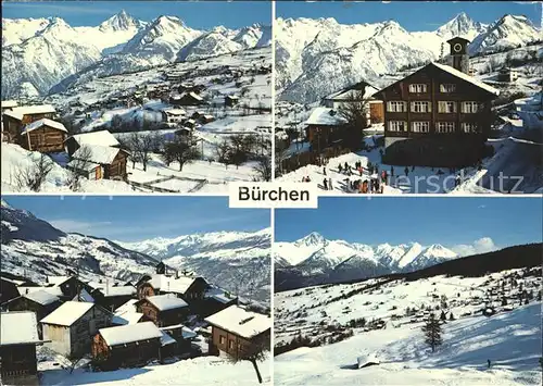 Buerchen Panorama Ortsansichten Kat. Buerchen