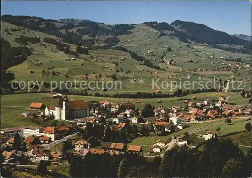 Neu St Johann mit Buehl Panorama Kat. Neu St Johann Nesslau