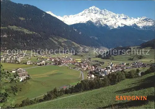 Savognin am Julierpass mit Piz d Err Kat. Savognin