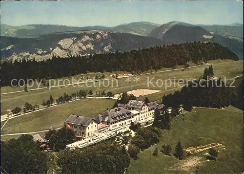 Solothurn Hotel Kurhaus Weissenstein Blick in die Schweiz Sesselbahn Kat. Solothurn