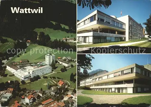 Wattwil Spital Wattwil Fliegeraufnahme Kat. Wattwil