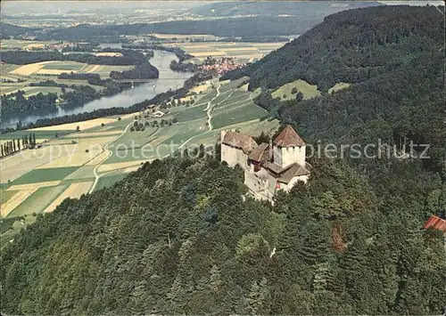 Stein Rhein Burg Hohenklingen Fliegeraufnahme Kat. Stein Rhein