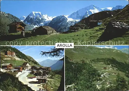 Arolla VS Station d'Arolla dans le Val d'Herens  / Arolla /Bz. Herens