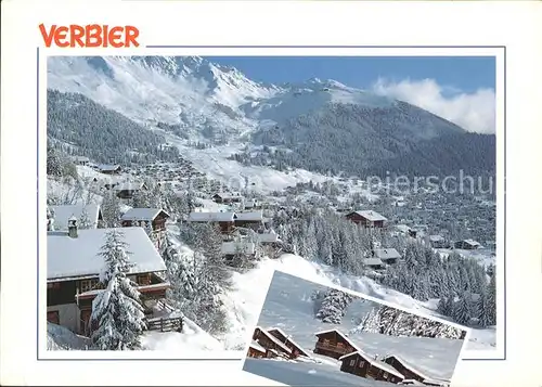 Verbier La station et la combe de Medran Kat. Verbier