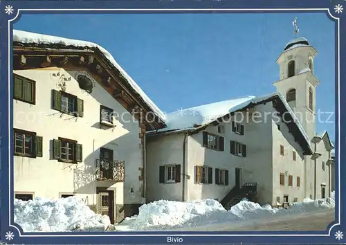 Bivio am Julierpass Dorfpartie Kat. Bivio