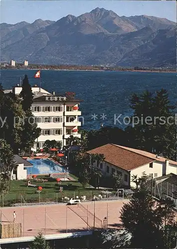 Muralto TI Hotel Reber au Lac Schwimmbad Tennisplatz / Muralto Locarno /Bz. Locarno