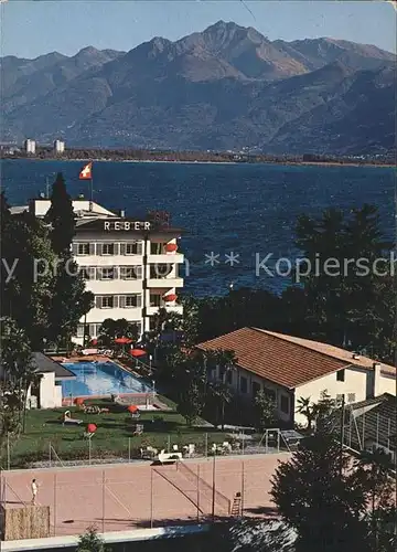 Muralto TI Hotel Reber au Lac Swimmingpool Tennis / Muralto Locarno /Bz. Locarno