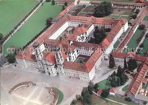 Einsiedeln SZ Kloster Fliegeraufnahme / Einsiedeln /Bz. Einsiedeln