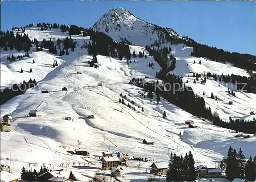 Oberiberg Skigebiet und Roggenstock Kat. Oberiberg
