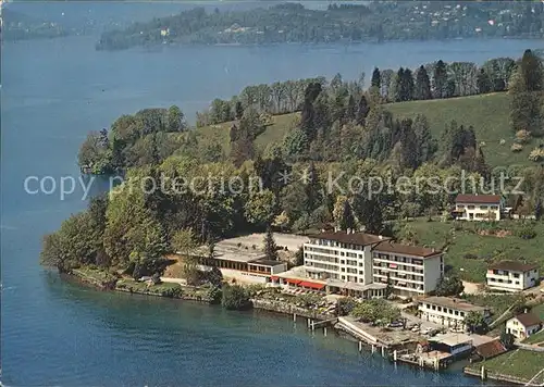 Hertenstein LU Hotel Hertenstein Vierwaldstaettersee Fliegeraufnahme Kat. Hertenstein LU