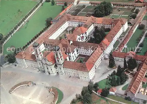 Einsiedeln SZ Kloster Fliegeraufnahme / Einsiedeln /Bz. Einsiedeln