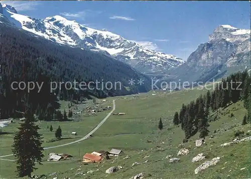 Urnerboden Passhoehe mit Claridenstock Kat. Urnerboden