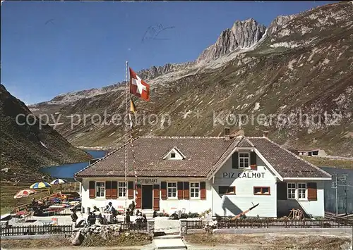 Oberalp Passhoehe Restaurant Piz Calmot Kat. Oberalp