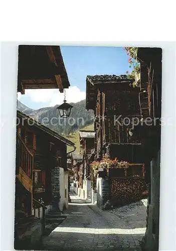 Grimentz Dorfstrasse Kat. Grimentz