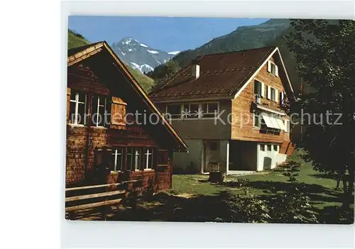 Linthal Glarus Ferienhaus Restiberg Gemshuettli Baslerhaus  Kat. Linthal