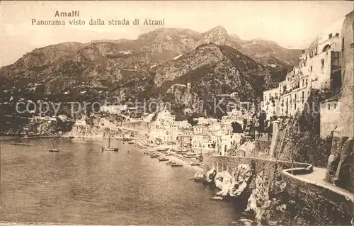 Amalfi Panorama visto dalla strada di Atrani Kat. Amalfi