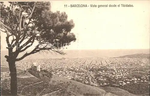 Barcelona Cataluna Vista general desde el Tibidabo Kat. Barcelona