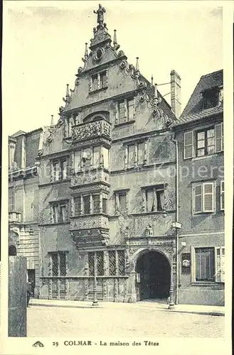 Colmar Haut Rhin Elsass La maison des Tetes Kat. Colmar