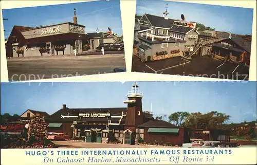 Cohasset Massachusetts Hugos Three Internationally Famous Restaurants Kat. Cohasset