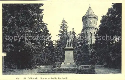 Colmar Haut Rhin Elsass Statue et Jardin Bartholdi Kat. Colmar