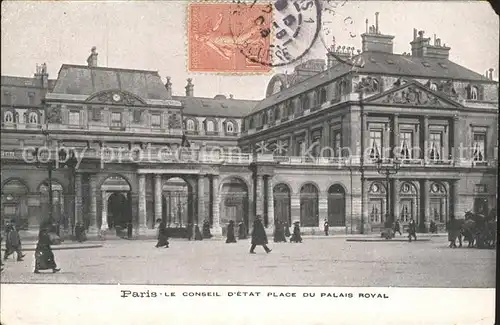 Paris Le Conseil d Etat Place du Palais Royal Kat. Paris