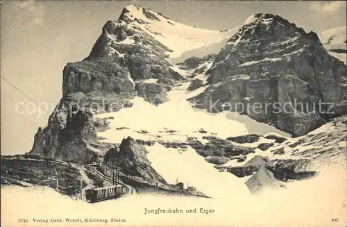 Jungfraubahn mit Eiger Kat. Jungfrau