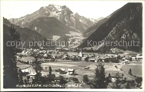 Mayrhofen Zillertal mit Gruenberg Kat. Mayrhofen