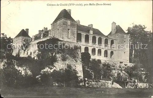 Melle Niort Chateau de Chaille Kat. Melle