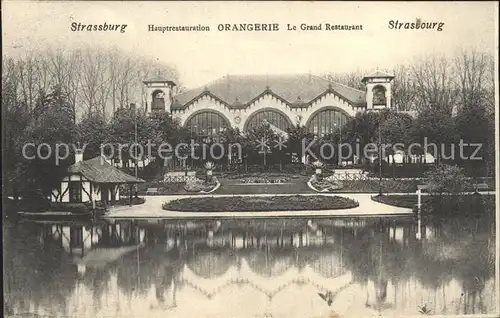 Strassburg Elsass Hauptrestauration Orangerie Kat. Strasbourg