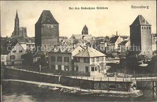 Strassburg Elsass Bei den Gedeckten Bruecken Kat. Strasbourg