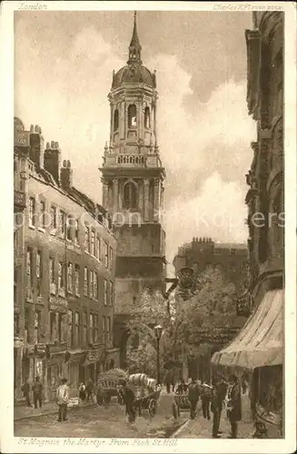 London St Magnus the Martyr From Fish St Hill Kat. City of London