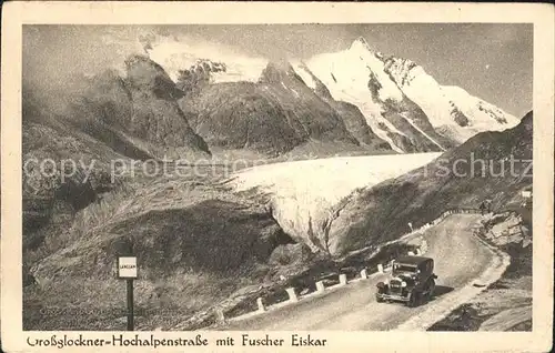 Grossglockner Hochalpenstrasse mit Fuscher Eiskar Kat. Heiligenblut