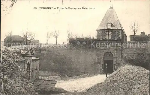 Peronne Somme Porte de Bretagne Exterieure / Peronne /Arrond. de Peronne