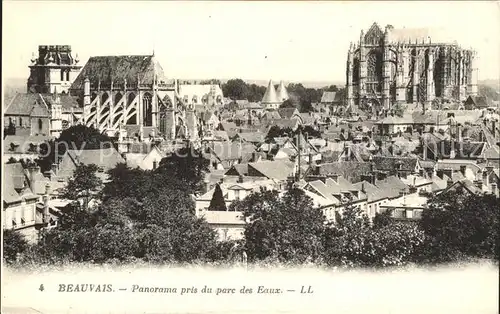 Beauvais Panorama pris du parc des Eaux Kat. Beauvais