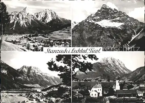 Stanzach Tirol im Lechtal Panorama Ortsansicht Kat. Stanzach