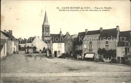 Saint Bonnet de Joux Place du Marche Kat. Saint Bonnet de Joux