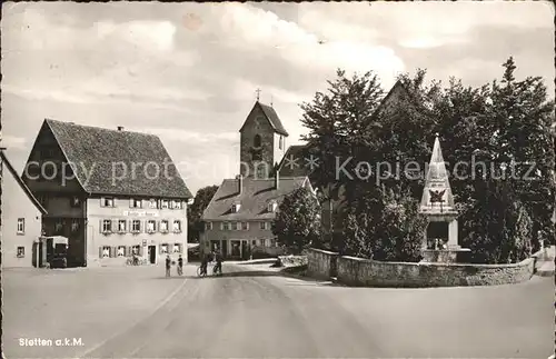 Stetten kalten Markt Dorfpartie Kat. Stetten am kalten Markt