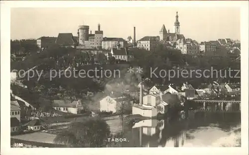 Tabor Suedboehmen Ortsansicht Schloss Kat. Tabor