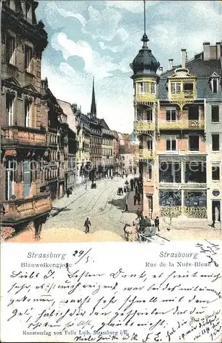 Strassburg Elsass Blauwolkengasse Kat. Strasbourg