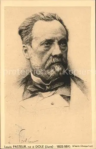 Dole Jura Portrait Louis Pasteur Kat. Dole