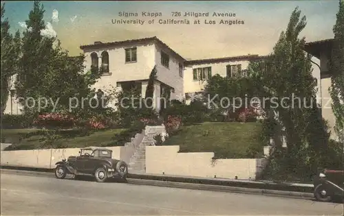 Los Angeles California Sigma Kappa Hilgard Avenue Kat. Los Angeles