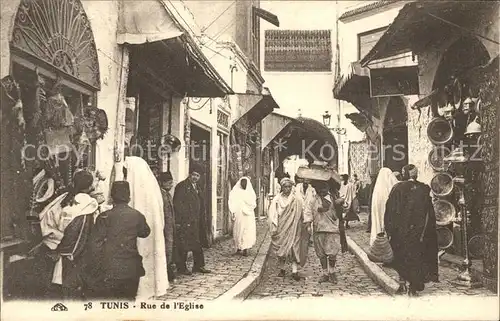 Tunis Rue de l Eglise Kat. Tunis