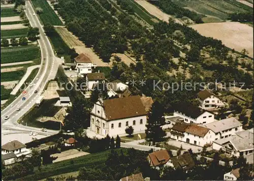 Ottersweier Kapuzinerkloster Maria Linden Fliegeraufnahme Kat. Ottersweier