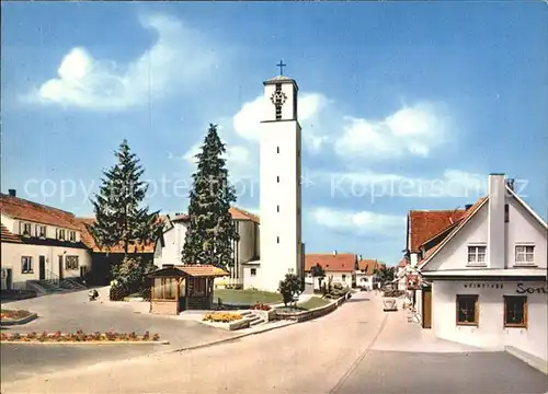 Varnhalt Strassenpartie Kirche Kat. Baden Baden