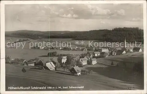 Schoenwald Triberg Panorama Kat. Triberg im Schwarzwald