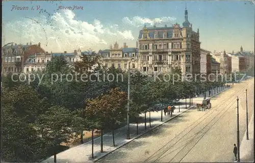 Plauen Vogtland Albert Platz Kat. Plauen