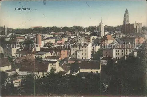 Patschkau Oberschlesien Stadtansicht Kat. Paczkow