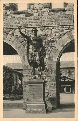 Saalburg Taunus Statue Kaiser Antonius Pius Kat. Wehrheim