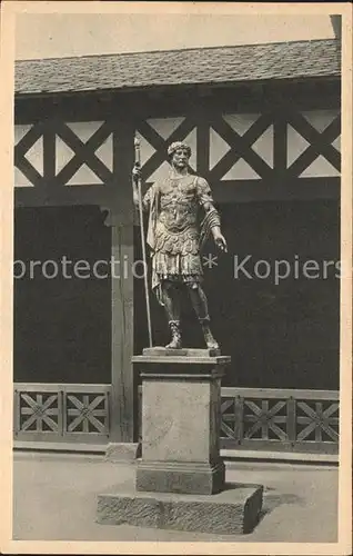 Saalburg Taunus Statue Kaiser Hadrian Kat. Wehrheim