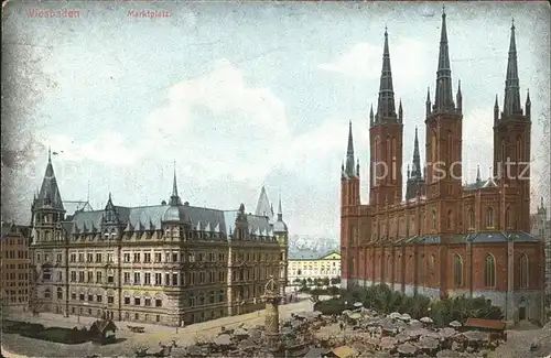 Wiesbaden Marktplatz Kat. Wiesbaden